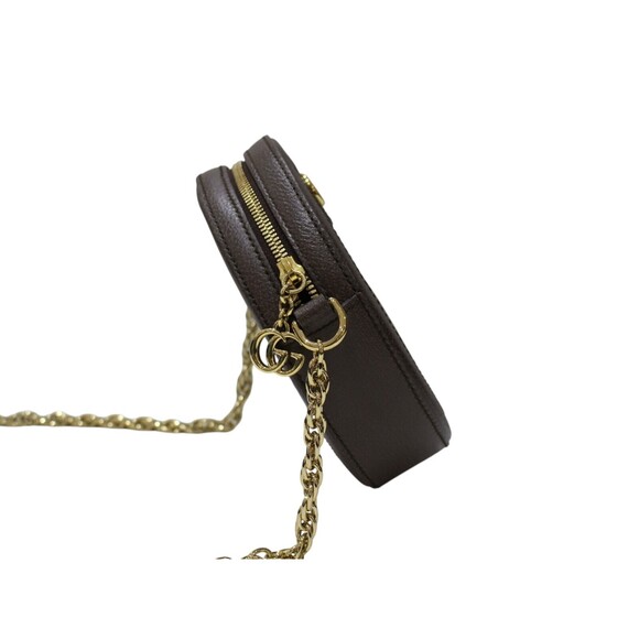 GUCCI GG Supreme Shoulder Bag crossbody brown canvas leather zipper - Picture 4 of 8